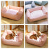 Puppy Cat Bed Warm Sleeping Nest Removable Washable Cotton Pet Bed for Small Dogs Cats Comfortable Non-Slip Summer Cooling Sleep