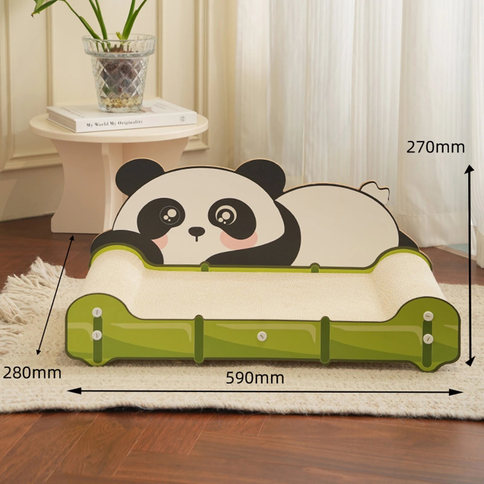 Bear Cat Scratching Board Sofa Long Lasting Scartching Pads for Indoor Cats Furniture Protector