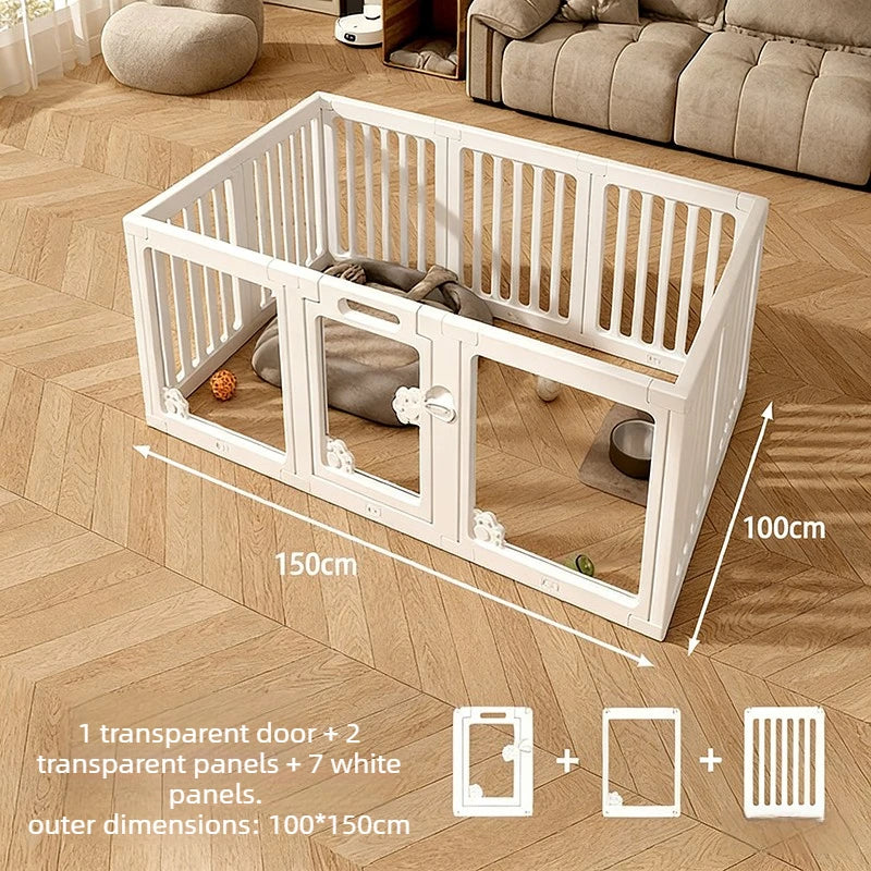 DIY Free Combination Dog Fence Indoor Pet Fence Household Safety Isolation Puppy Kennel Splicing Dog Cage Pet Partition Product