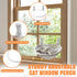 Cat Window Perch, 18 x 12 Inch Foldable Cat Hammock for Window with Sturdy Metal Frame, Breathable CordlWindow Bed for