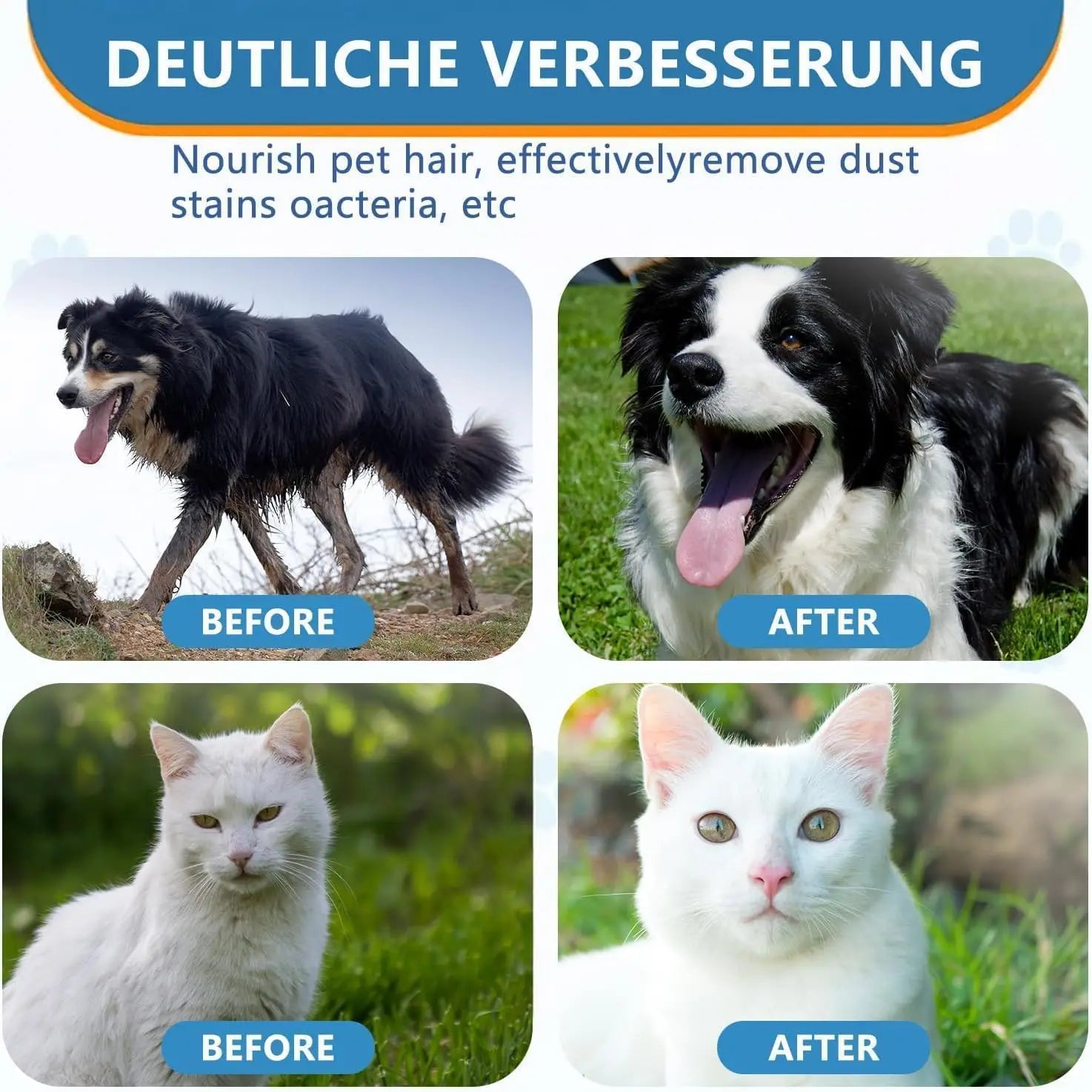 60pcs Cat Dog Disposable Glove Towels Pet Wash Free Glove No Rinse Washing Gloves Towels Deodorizing Dry Cleaning Wet Towels