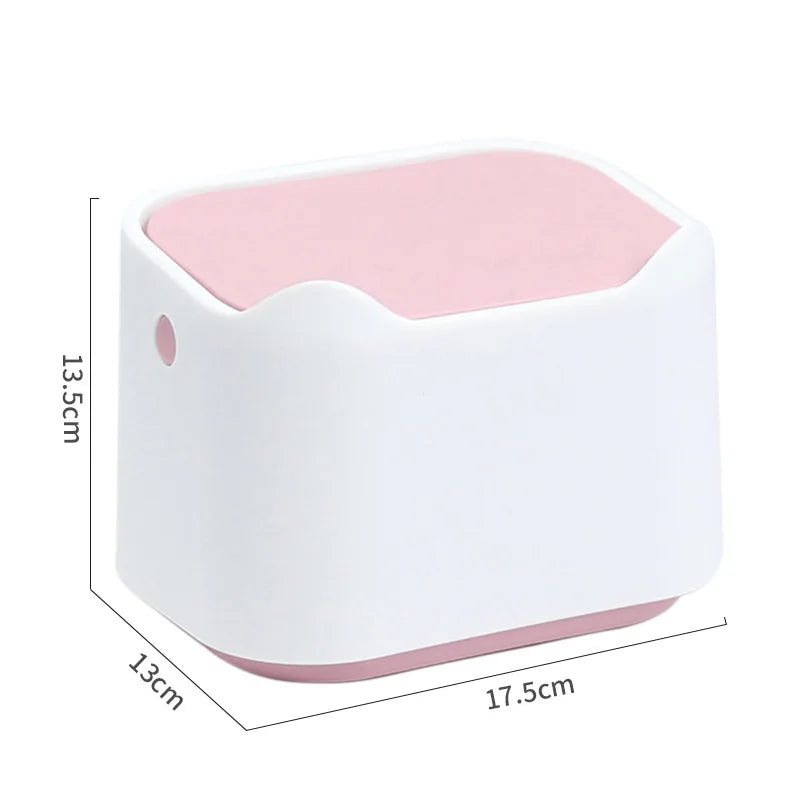 Cat Litter Bin with Push-On Lid Odor Control Fully Enclosed Pet Litter Waste Disposal System Litter Bins for Pet Waste