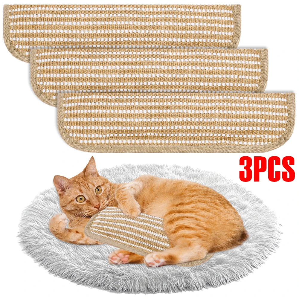 3Pcs Catnip Scratching Pillow Cotton Rope Cat Scratcher Interactive Toy Multi-role Kitten Teething Pad Cat Chew Toy Pet Supplies