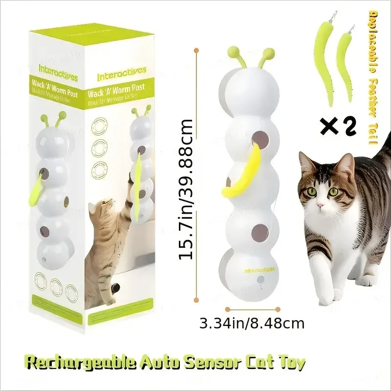 Automatic Sensor Cat Toy，USBCharging，Suitable for all cat breeds，Relieve Boredom，Exercise Pet Companion