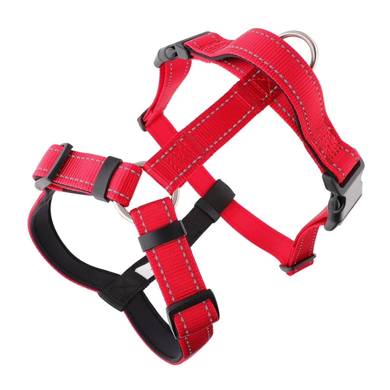 Husky Lightweight H-Shaped Pet Dog Harness Reflective Vest Nylon Explosion-Proof Soft Chest Strap Pets Accessories for Dogs