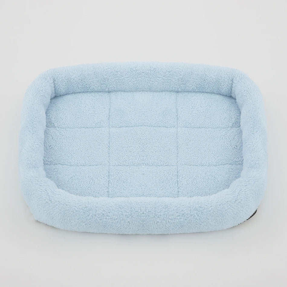Soft Plush Square Dog Bed Mat Beds for Dogs Cat Small Medium Large Pet Sleep Calming Pad Cat Dog Bed Cushion Pet Supplies
