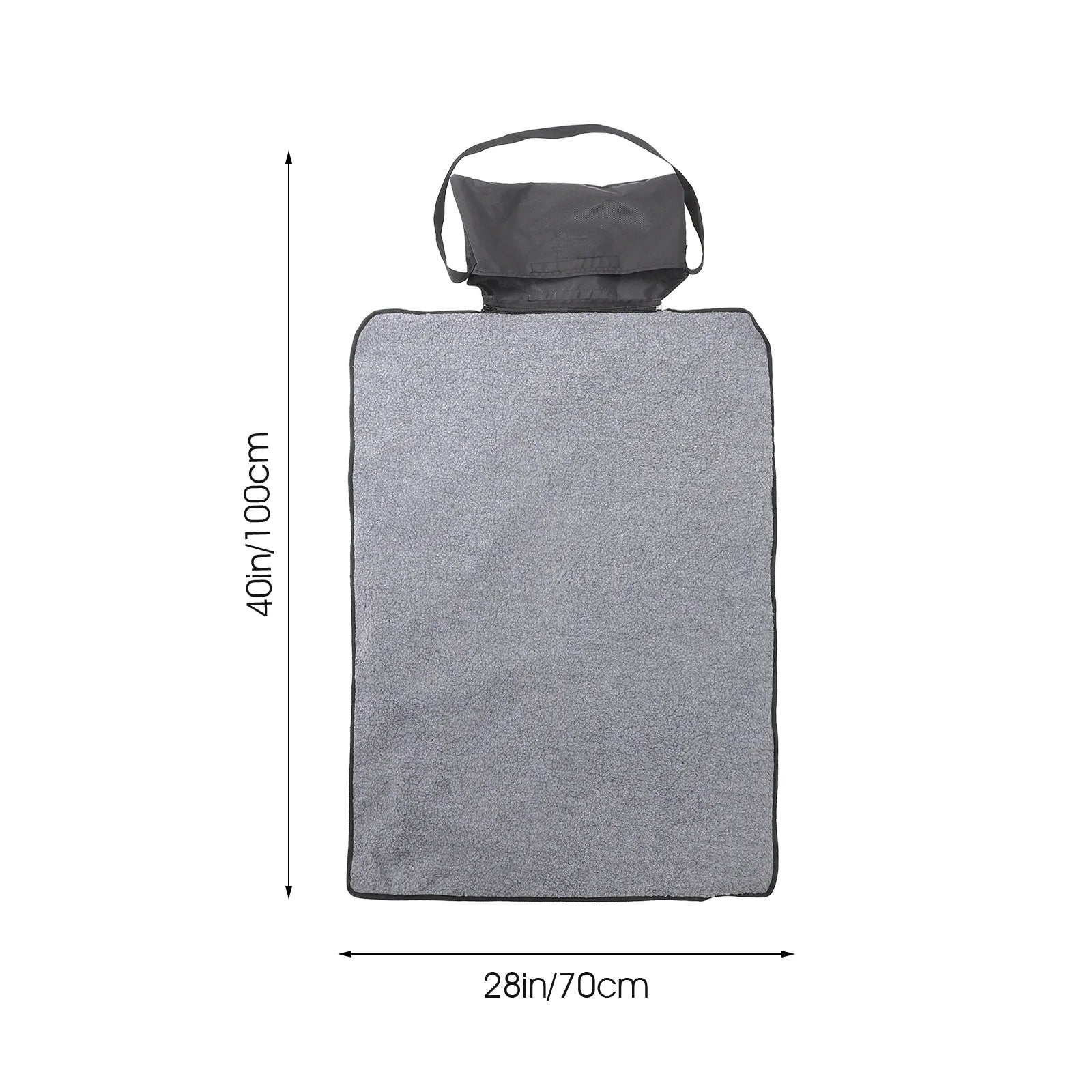 Portable Lightweight Foldable Outdoor Pet Mat Waterproof Warming Blanket for Dogs Cats Travel Blanket Black Pets Travel Mat