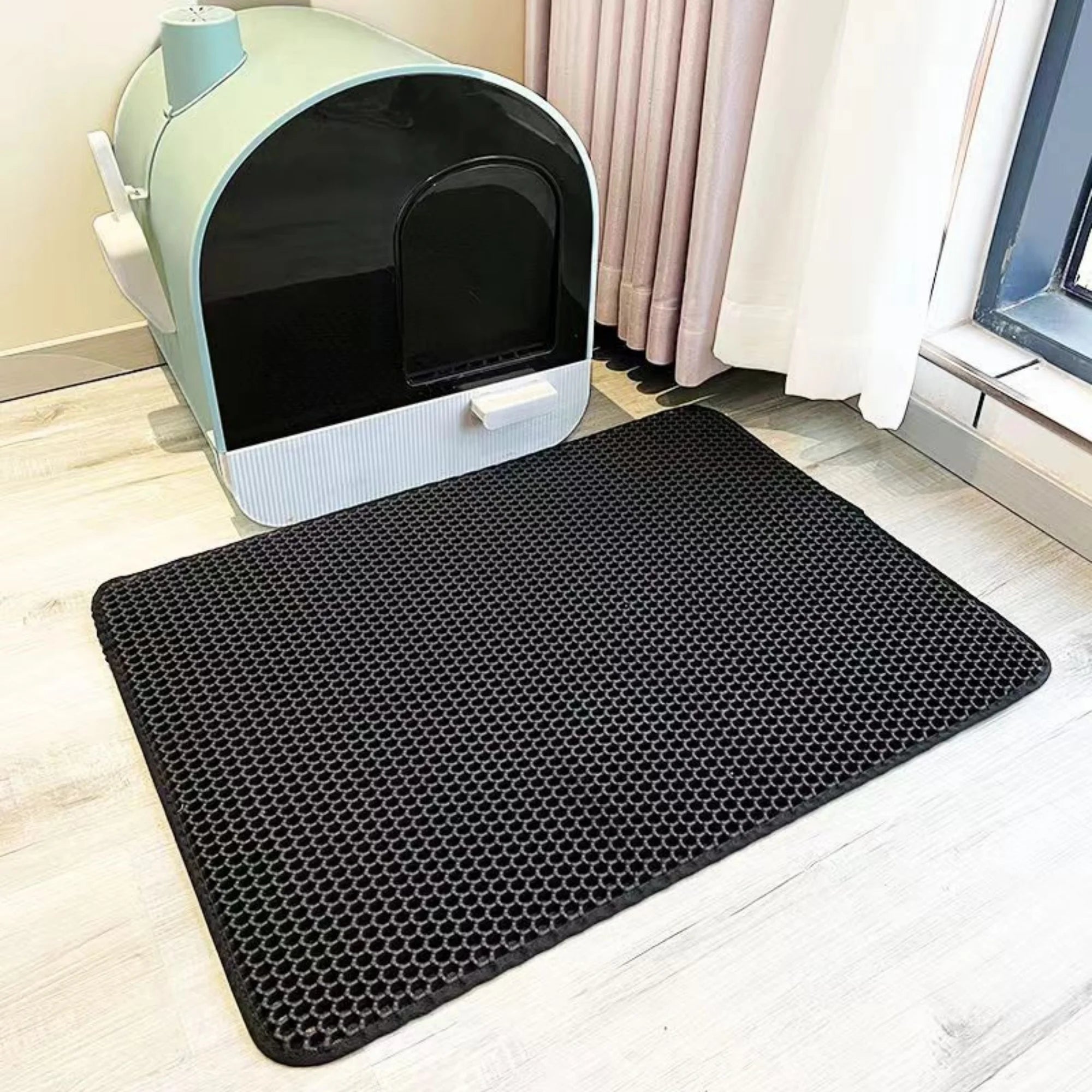 Cat Litter Mat Waterproof Double Layer Cat Litter Trapping Pet Litter Box Mat Clean Pad Products for Cats Accessories