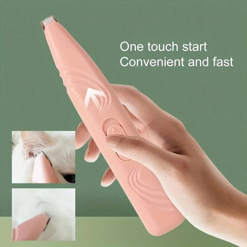 1pc Electric Pet Clippers Cats Dog Foot Hair Trimmer USB Charging Pet Paw Hair Clipper Shaver Grooming Machine Pets Products