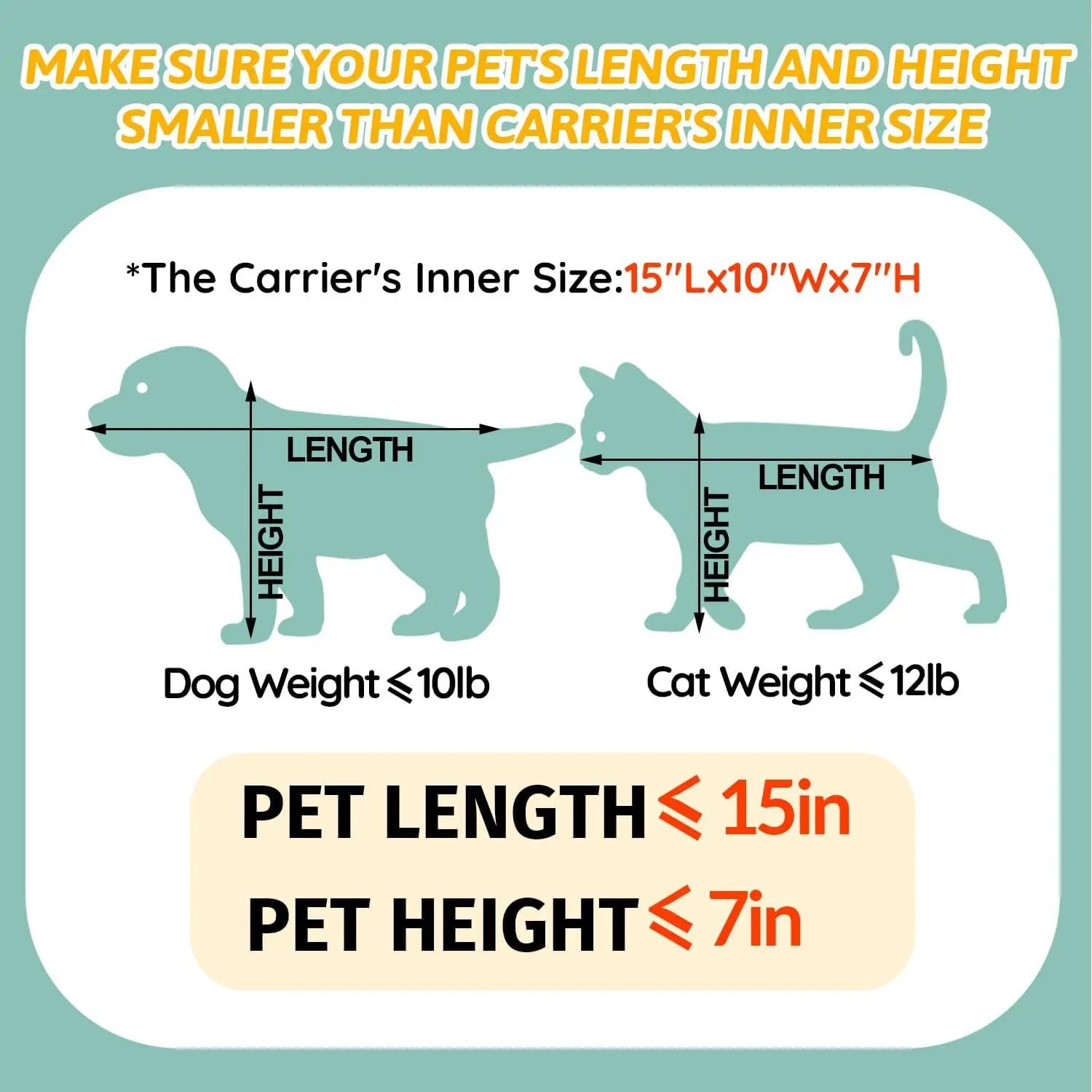 Airline-Approved Pet Carrier for Small Cats & Dogs, Soft Travel Bag with Safety Lock Zipper (Black)