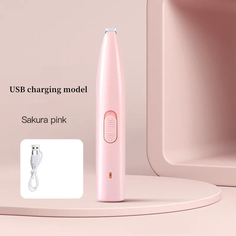 1pc Electric Pet Clippers Cats Dog Foot Hair Trimmer USB Charging Pet Paw Hair Clipper Shaver Grooming Machine Pets Products