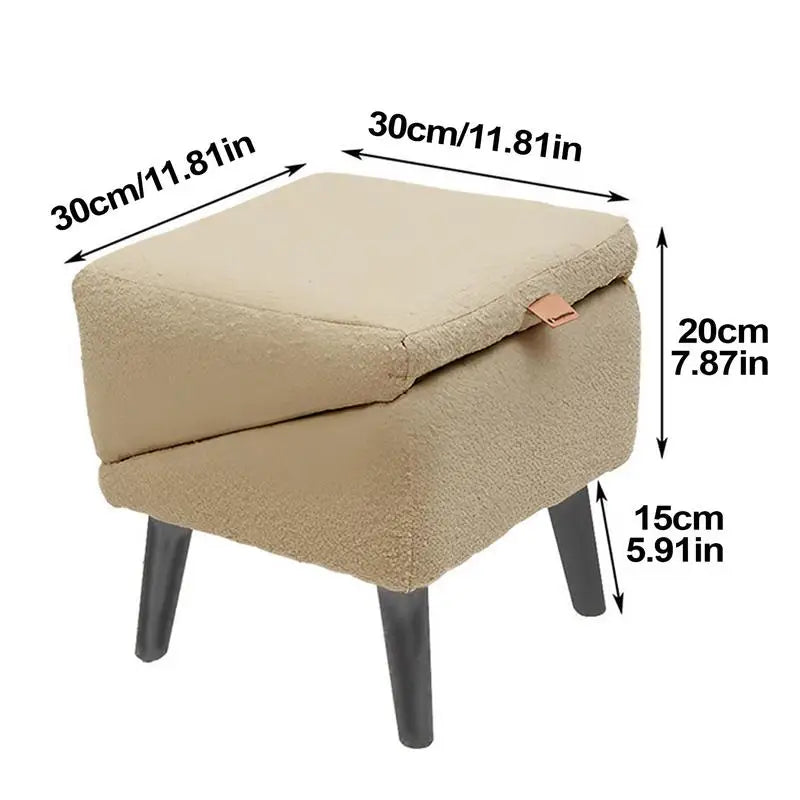 Dog Staircase Wooden Puppy Steps Non-Slip Soft Foldable Stool Adjustable Space-Saving Recovery Support Mobility Aid for Cats