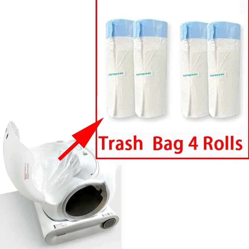 Tonepie Cat Litter Box Garbage Bag Original Litter Box Bags Pet Automatic Cats Waste and Cleaning Disposable Cat Toilet Pet