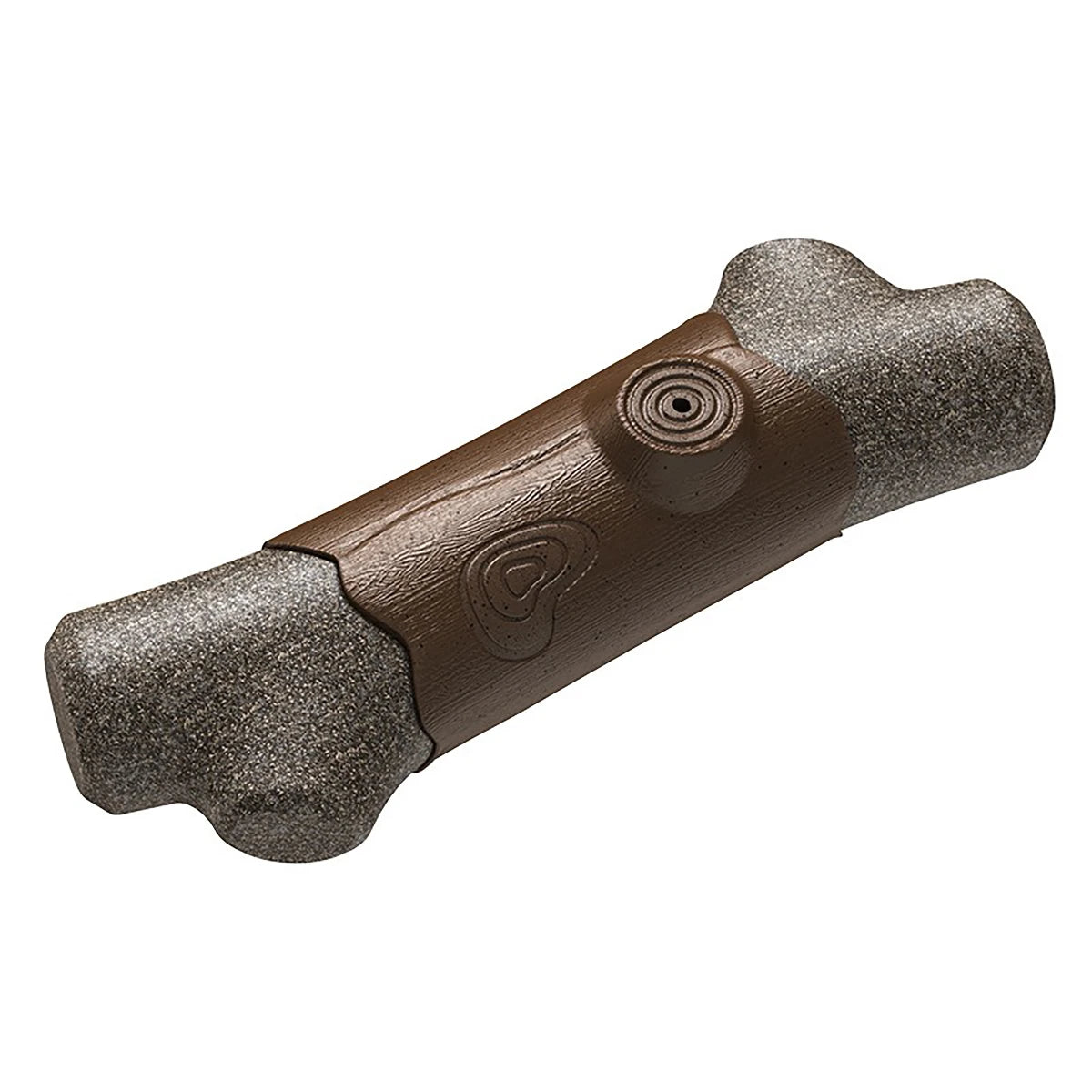 310g Dog Chew Toy with Squeaker - Natural Coffee Wood & Nylon Durable Chewing Bone,  BPA-Free Teeth Cleaning Toy