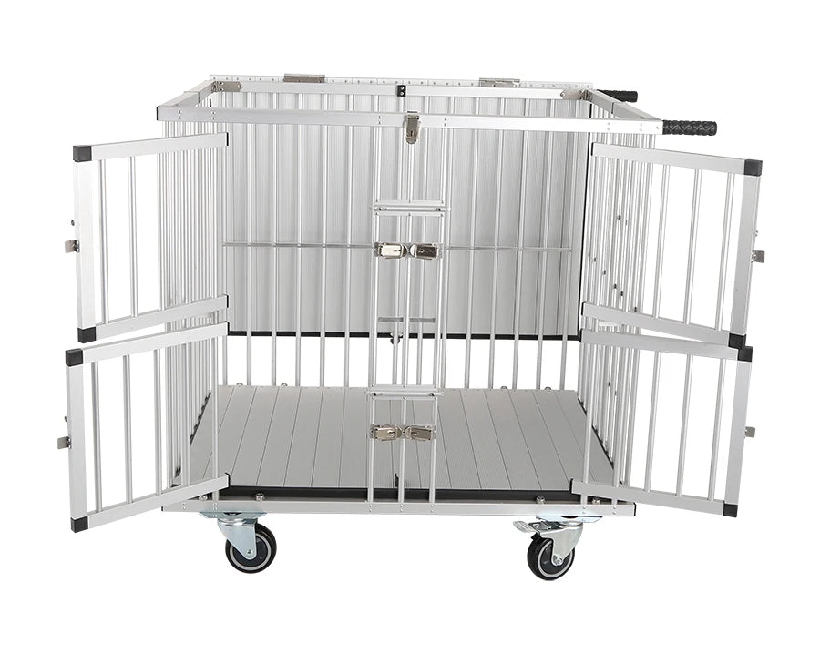 HF Small Size Pet Crates Cage Dog Trolley Pet Cages Carriers Houses Handled Cage Trolley Pet Carrier