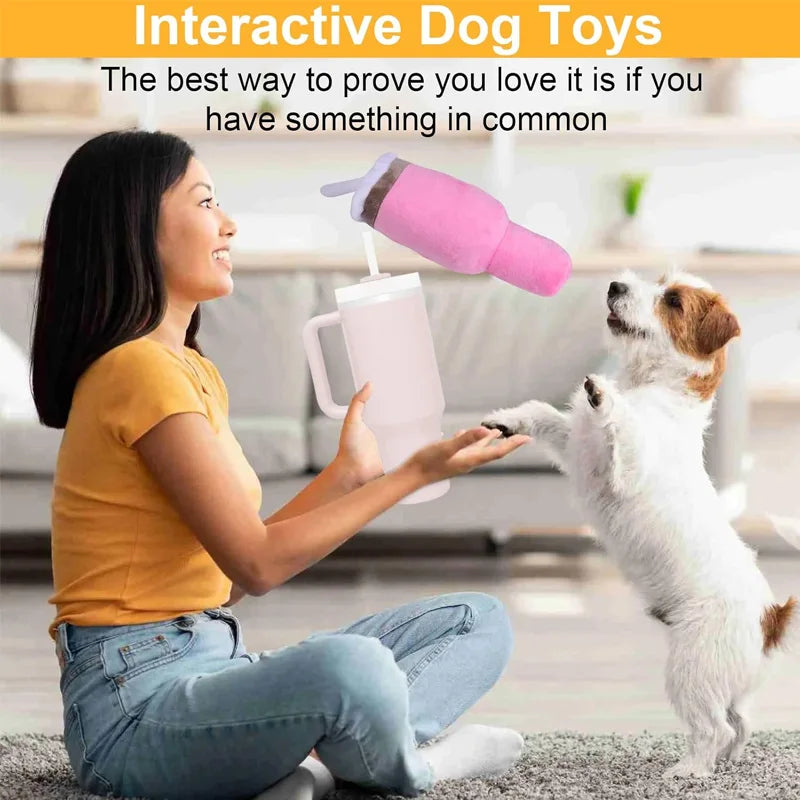 Cup-Shaped Pet Chew Toy - Non-Toxic Bite-Resistant Interactive Toy for Dogs Cats Teeth Cleaning