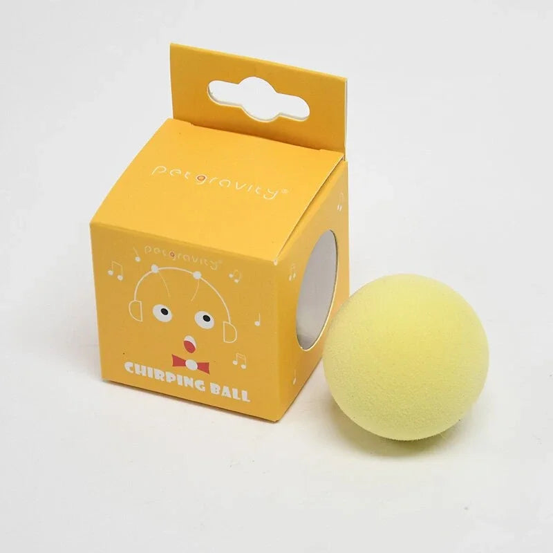 Interactive Ball Smart Cat Toys Plush Electric Catnip Training Toy Kitten Touch Sounding Pet Product Squeak Toy Ball