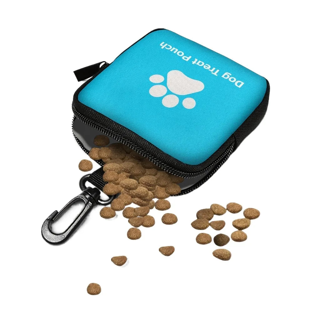 Mini Waterproof Dog Treat Pouch Portable PVC Dog Training Rewards Bag Easy to Clean Compact Snack Bait Bag for Training