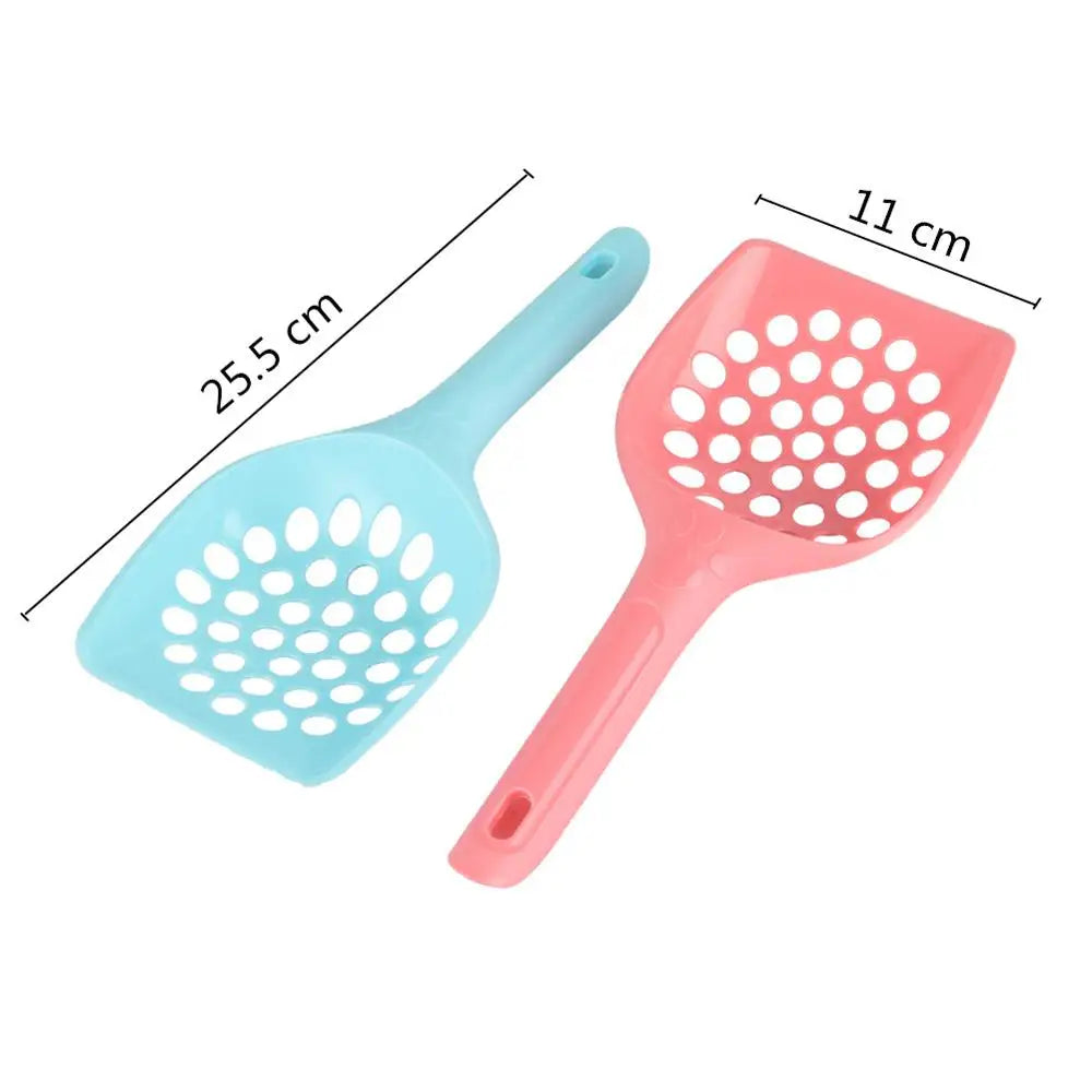 Thickened Cat Litter Scoop Plastic Cat Toilet Pets Litter Sand Shovel Pet Care Sand Waste Scooper Hollow Cleaning Tool Hangable