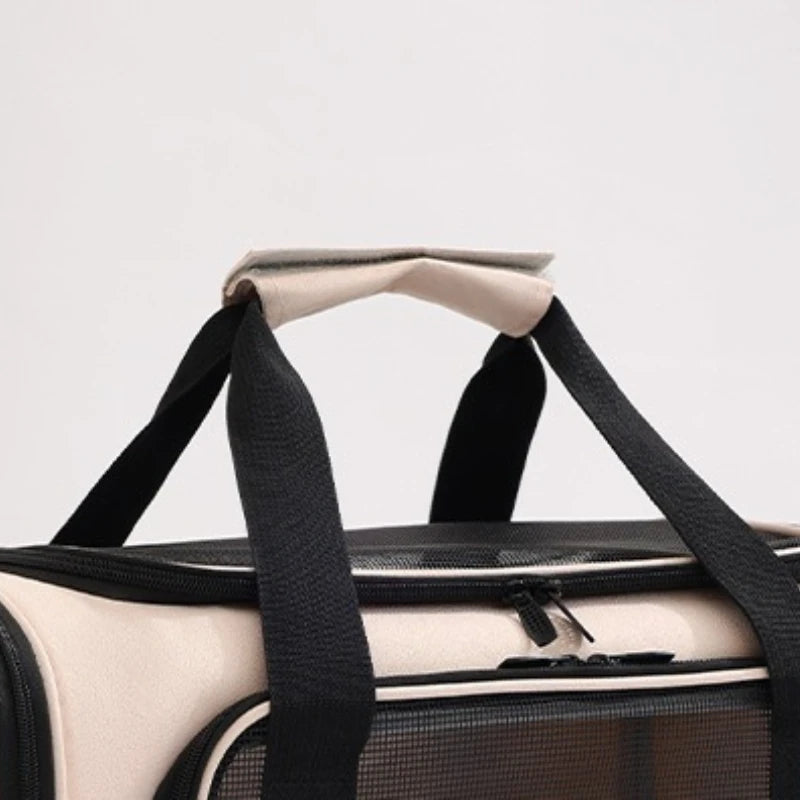Portable Multifunctional Cat Carriers Handbag Crossbody Bag Home Cat Carriers Outdoors Polyester Home Tas Kucing MH40MB