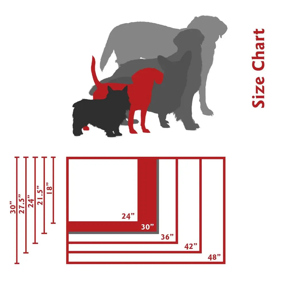 Orthopedic Memory Foam Dog Crate Mat Plush Pet Bed Pad for Crates amp Kennels USA Crafted 30x21 Villa Vintage