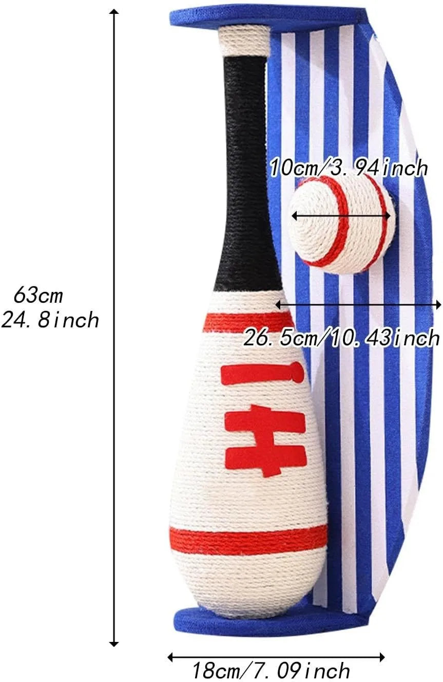 Cat Scratching Toy Durable Scratch Post for Cats Cat Scratcher Pad Pet Nail Grinder Interactive Cat Climbing Tower Floor