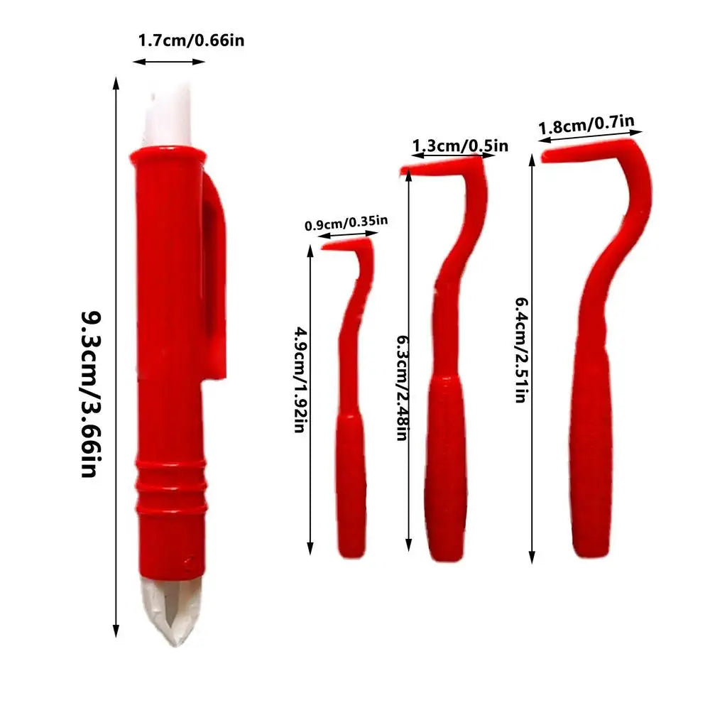 4Pcs/set Pet Tick Remover Kit Pets Flea Tick Removal Tweezers Clips Cat Dog Grooming Supplies For Pets Horses Human