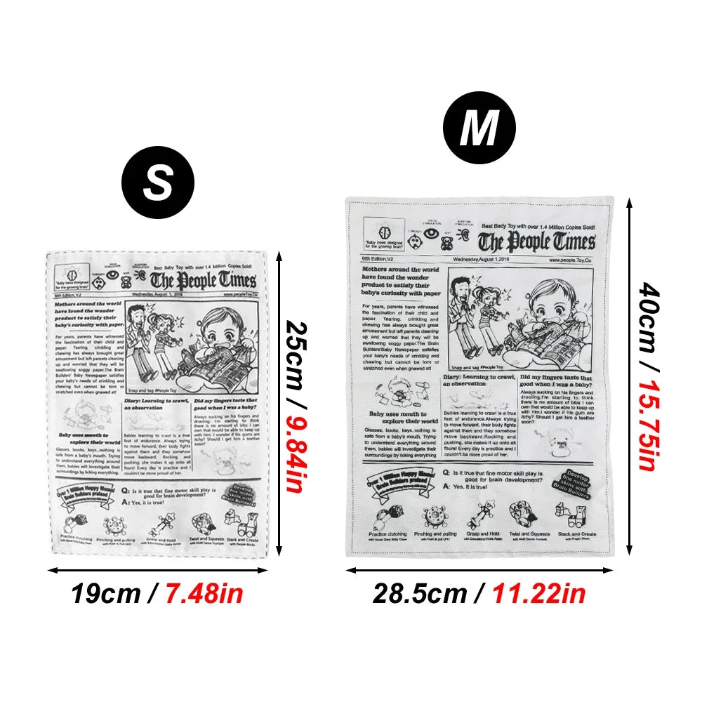 1 PC Interactive Squeaky Dog Toy Plush Newspapers Shaped Chew Toy with Alphabet Print Pattern Teeth Molar Toys for Pet Dogs Cats