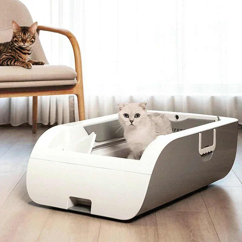 Upgrade Electric Intelligent Cat Litter Basin Automatic Basin Automatic Cleaning Sterilization Deodorization Shovel Cat Toilet S