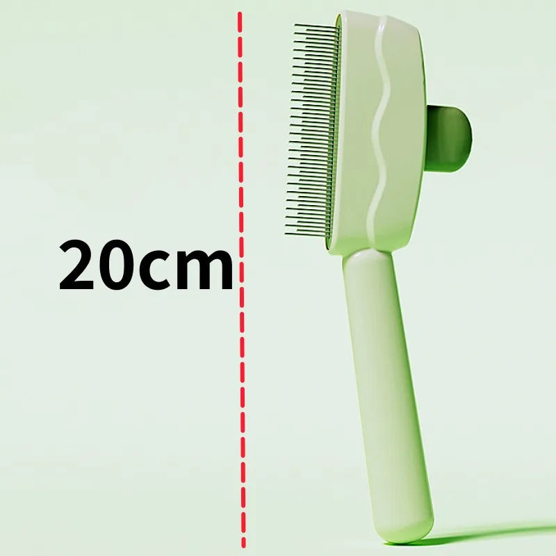 Dog Comb Massage Dog Brush Automatic Pet Hair Remover Self Cleaning Cat Brush Dogs Grooming One Button Hair Comb Pet Products