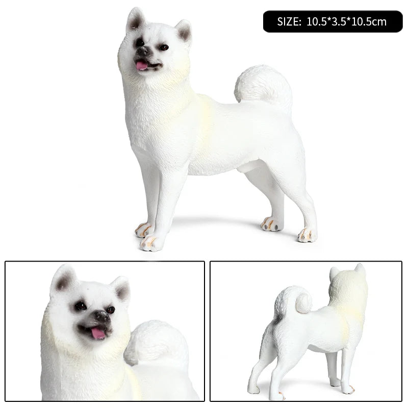 Oenux New Japan Shiba Inu Pet Animal Model Kawaii Sleep Big Dog Action Figures PVC Cute Educational Collection Toy For Kids Gift