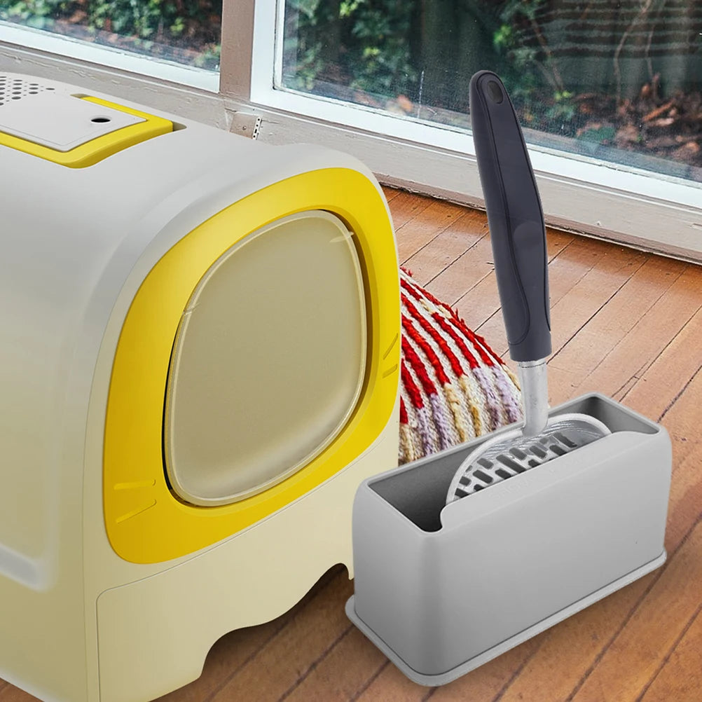 Plastic Durable Cat Litter Scoop Holder Universal Litter Shovel Storage Stand Pet Products Scoop Stand Litter Box Accessories