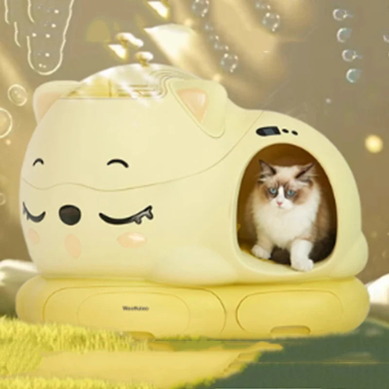 Smart Automatic Open 10L Cat Litter Box Large Deodorizer Anti Splash Shovel Machine Low Noise Timed Cleaning Cat Litter Box