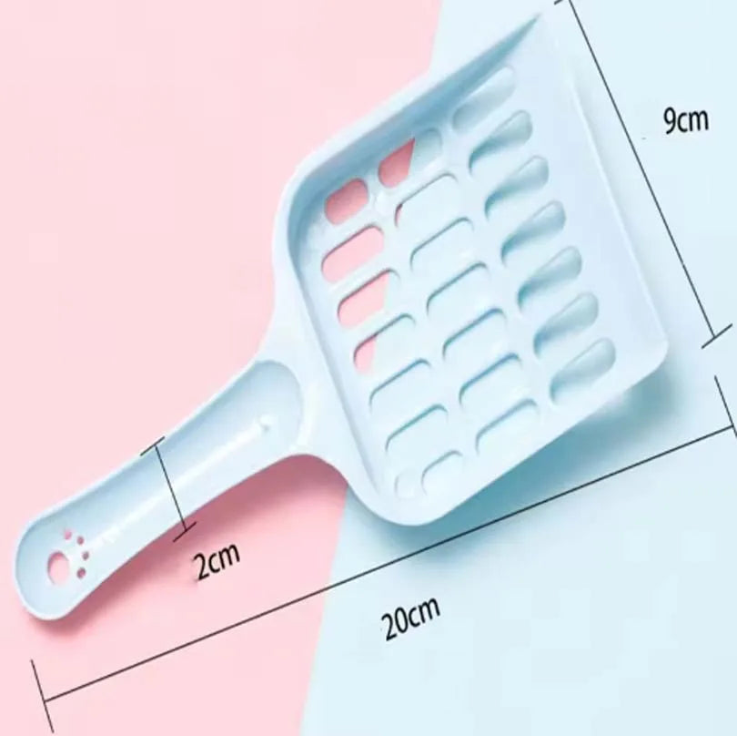 New pet cat litter shovel Candy-colored high-value horizontal handle cat toilet shovel feces cleaning cat cleaning supplies