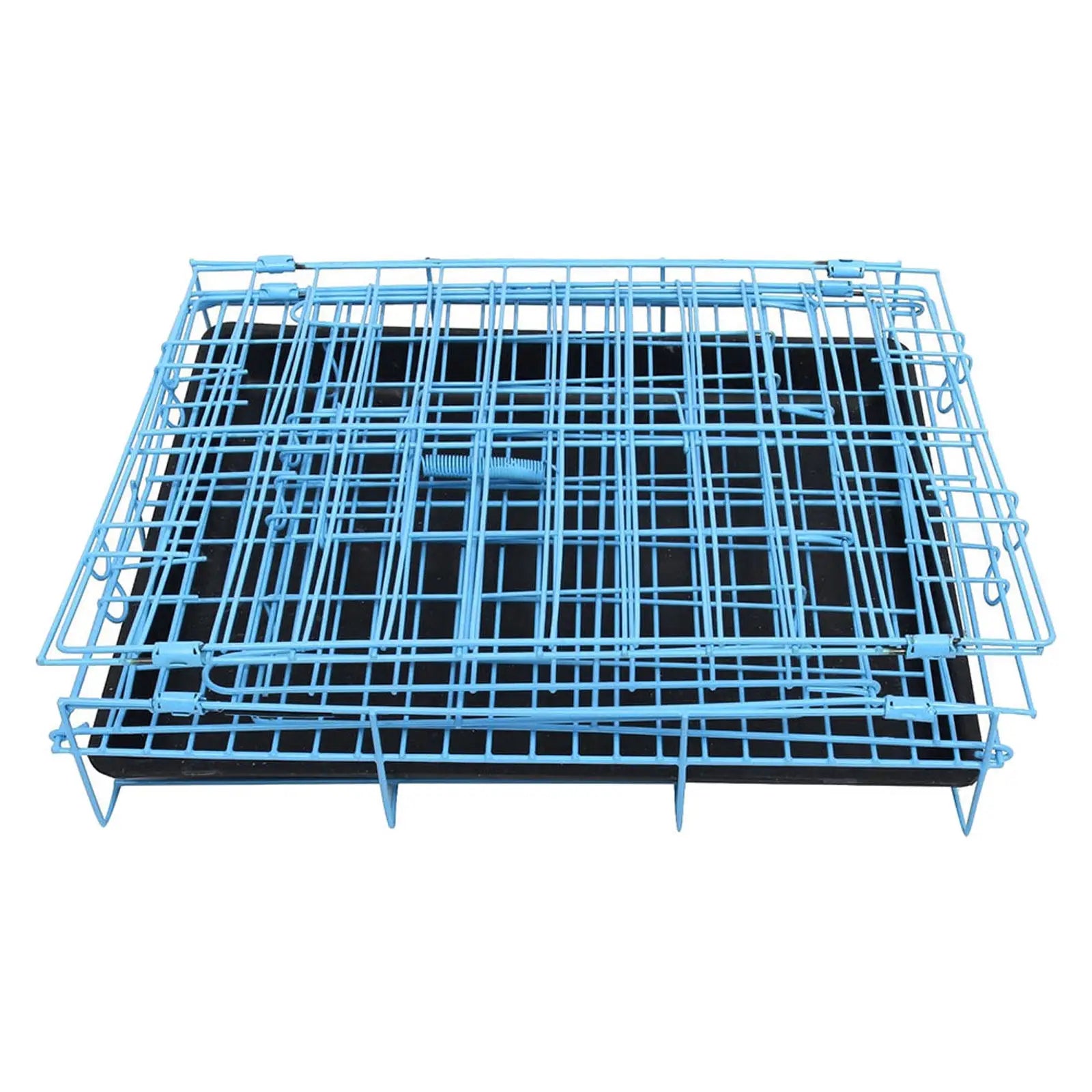 Stylish Wire Pet Cage for Small Animals Ventilated Cat Dog Bunny Carrier Travel Outdoor Portable Metal Cages for Pets