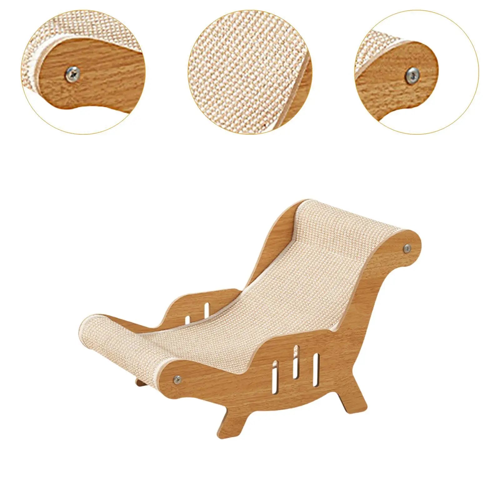 Sisal Cat Chair Sturdy Pet Furniture Cat Scratcher Cat Lounger Cat Sofa Cats Scratcher Chaise for Kitten Pet Indoor Cats Kitty