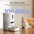 WiFi Smart Automatic Cat Feeder with App Control, 3.6L Timed Dispenser for Cats and Dogs, Up to 10 Meals Daily