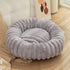 Warming Dog Winter Cat Plush Round Bed Pet Mattress Warm Soft Comfortable Basket Sleeping Bag Nest for Small Medium