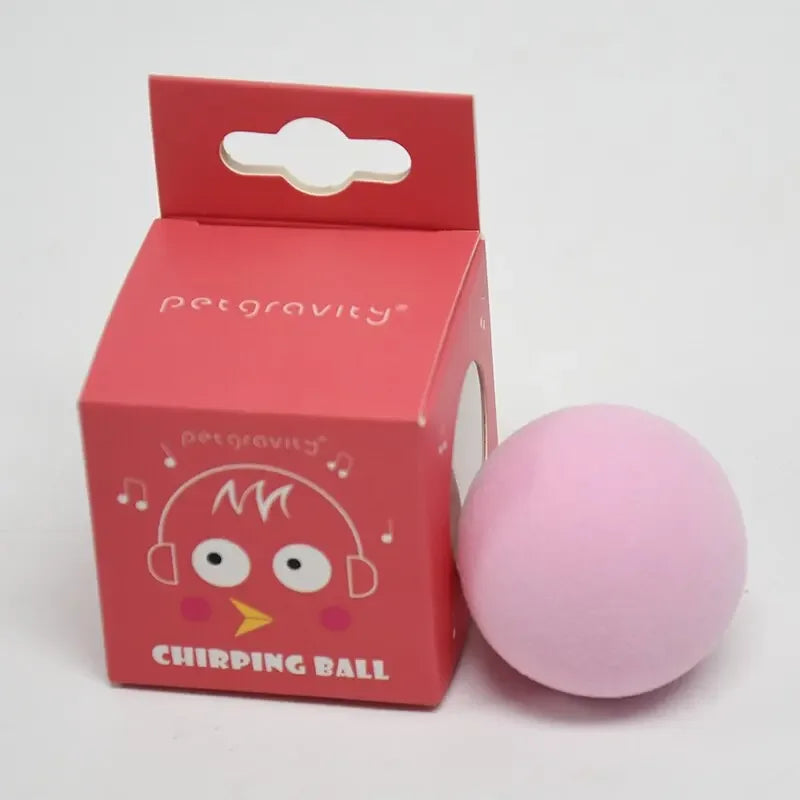 Interactive Ball Smart Cat Toys Plush Electric Catnip Training Toy Kitten Touch Sounding Pet Product Squeak Toy Ball