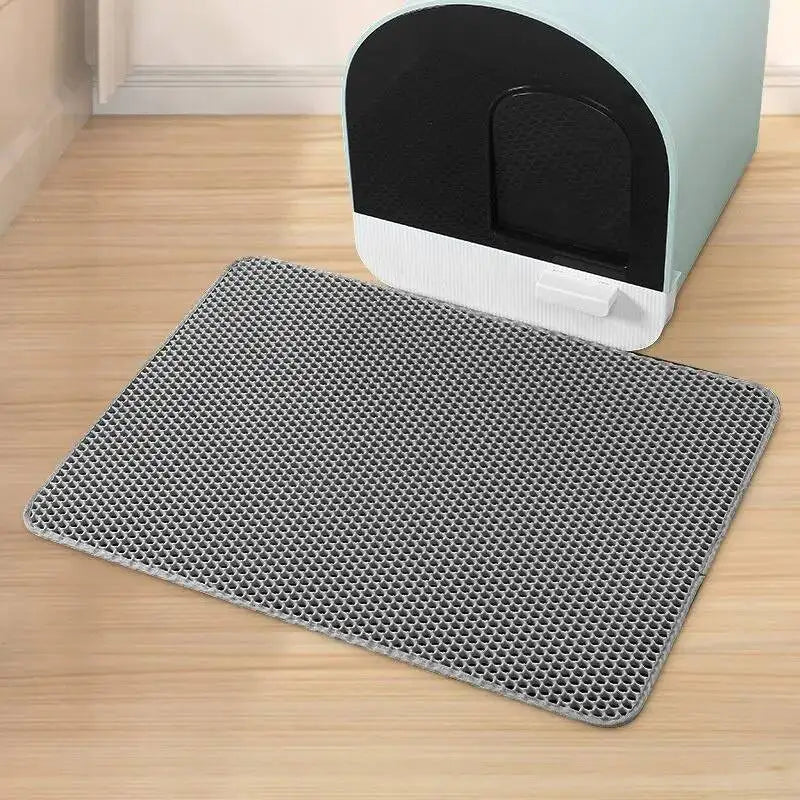 Double Layer EVA Cat Litter Pad EVA Proof Kitty Mat Honeycomb Urine Double Cat Waterproof Layer Litter Box Skidproof Soft