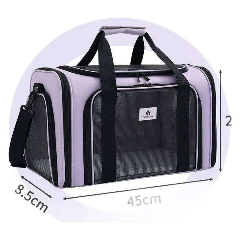 Portable Multifunctional Cat Carriers Handbag Crossbody Bag Home Cat Carriers Outdoors Polyester Home Tas Kucing MH40MB