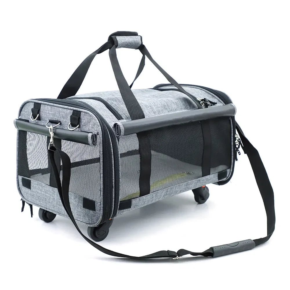 Portable Airline-Approved Dog and Cat Carrier Bag Soft Sided Puppy Travel Bag for Hiking for Small Animals Pet Carriers