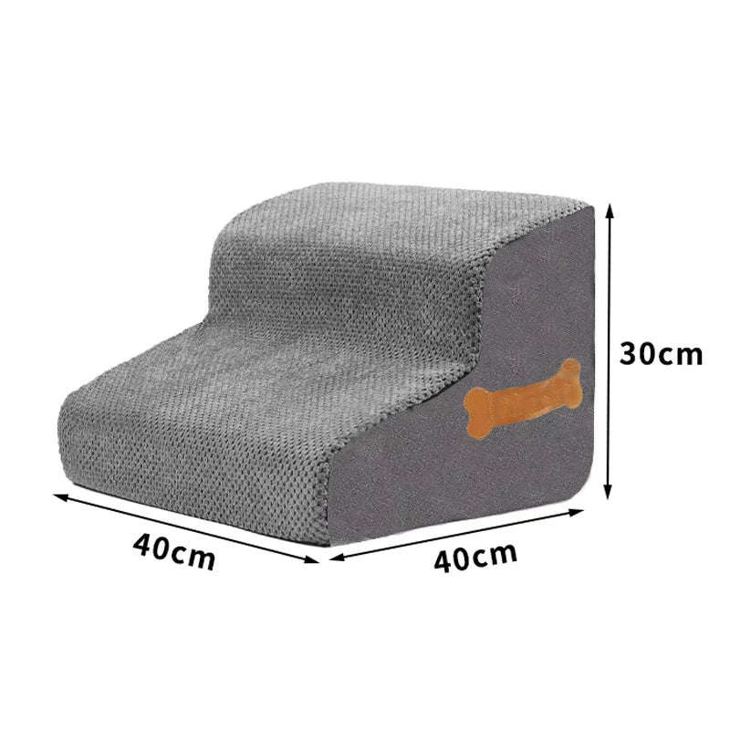 Small Dog Stairs Bedside & Small Sofa Ramp Anti-Slip Climb High Ladder Indoor Pet Stairs with Non-Slip Surface for Easy Climbing