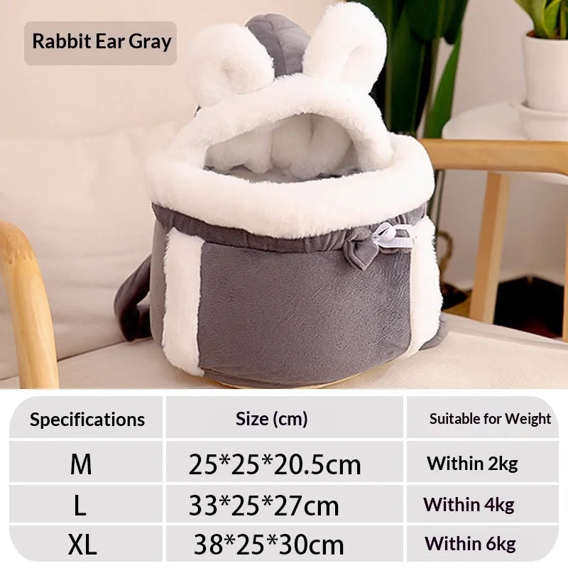 Cat Backpack Carrier with Bed Portable Bubble Window Pet Carrier, Airline Approved Soft-Sided for Small Dog, Travel, Hiking