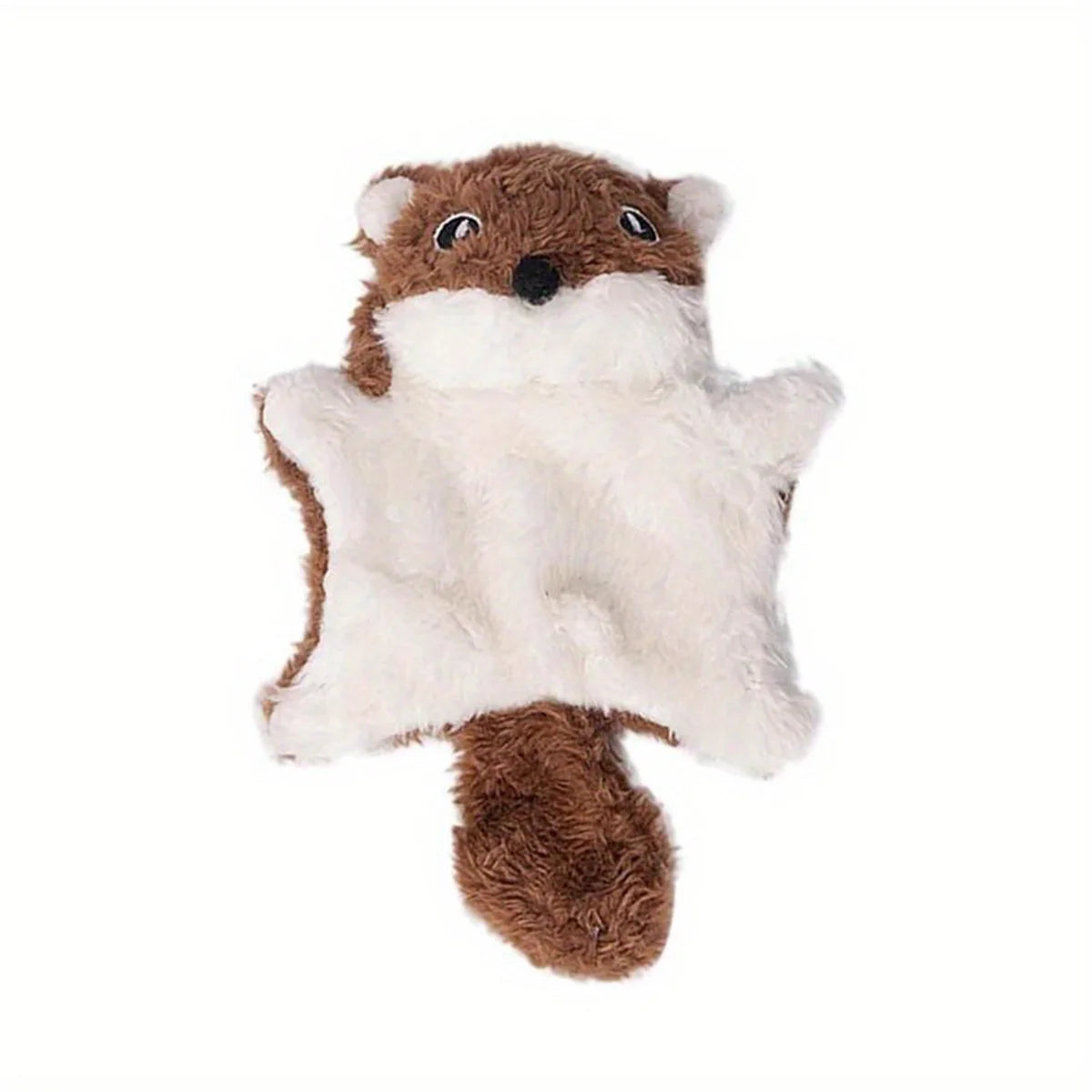 Funny Interactive Flying Squirrel Cat Squeaky Plush Toys for Reduce Boredom Cat Chewing Toy for Teeth Cleaning Pet Toys for Cats