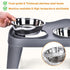 Elevated Bowls Double Food and Water Feeder with Folding Holder Anti-Slip Pet Bowl for Small and Medium Dogs Comfortable Eating