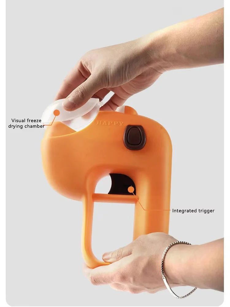 One Click Pet Food Launcher Freeze Dried Treat Dispenser Interactive Self Entertaining Toy For Dog Cat Boredom Relief Pet Supply