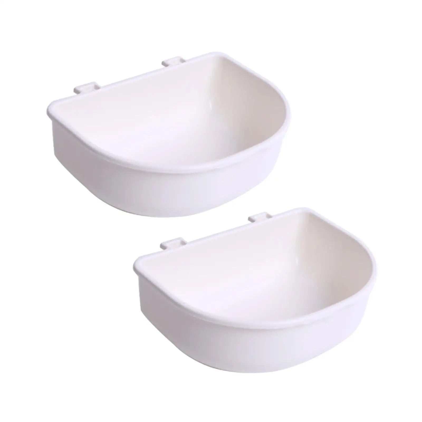 2Pcs Pet Crate Hanging Bowls Multipurpose Easy to Mount Durable Slow Feeding for Cat Guinea Pigs Small Dogs Rabbit Kitten