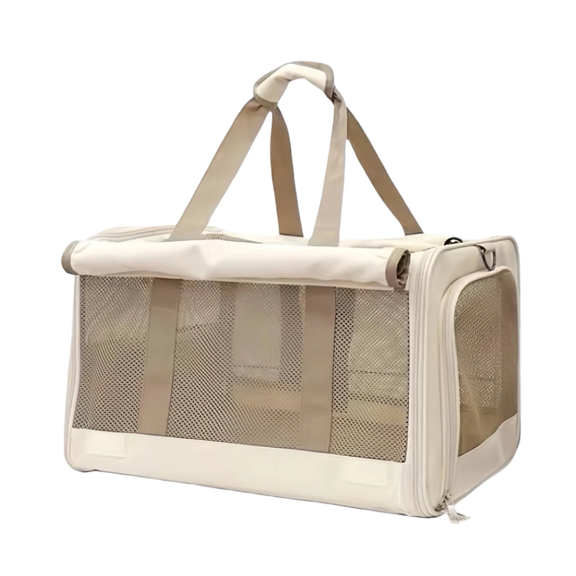 Large Capacity Cat Carrier For 2 Cats Portable Double Pet Travel Bag With Breathable Mesh Handheld Tote For Outdoor