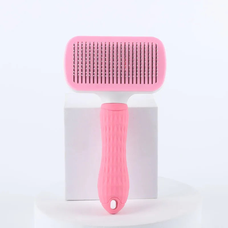 Pet Dog Brush Cat Comb Self Cleaning Pet Hair Remover Brush For Dogs Cats Grooming Tools Pets Dematting Comb Dogs Accessories